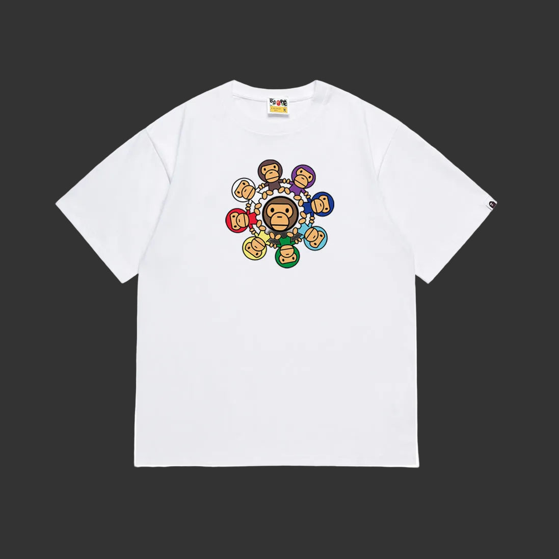 BAPE MILO CIRCLE TEE (white)