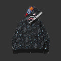 Space Camo Shark WGM Full Zip Hoodie Black