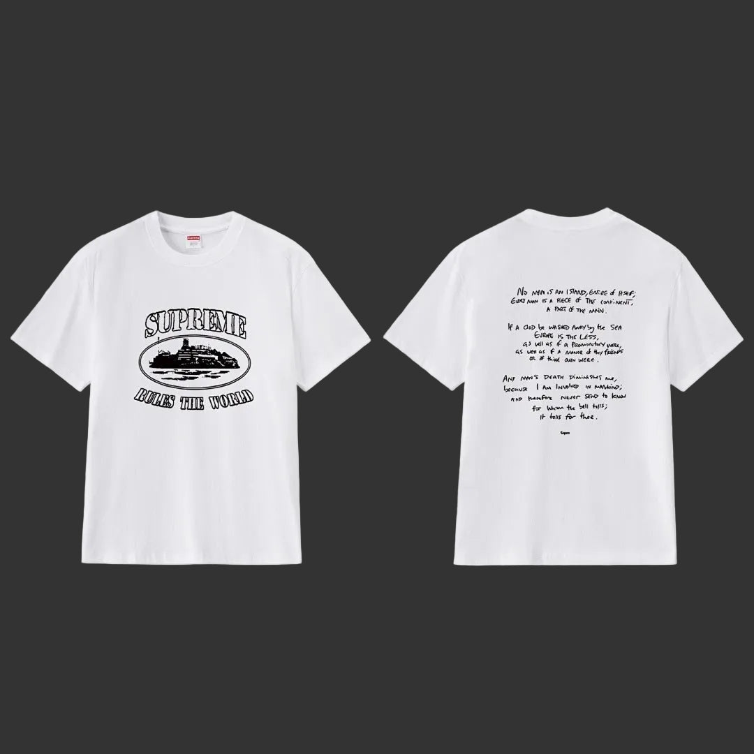 Supreme “Rules The World” Alcatraz Tee