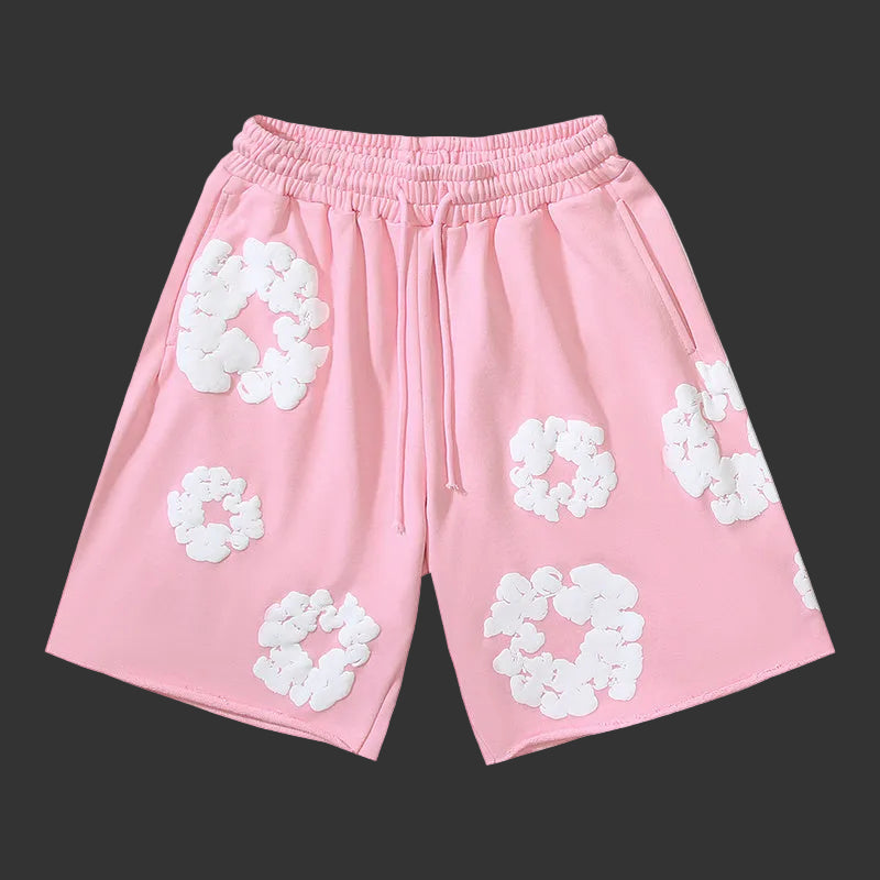 Denim Tears Cotton Wreath Sweat Shorts Pink