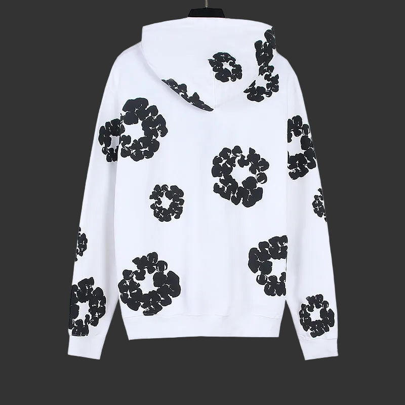 Denim Tears Cotton Wreath Pullover White And Black