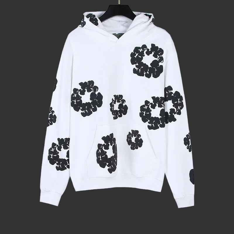 Denim Tears Cotton Wreath Pullover White And Black