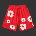 Denim Tears Cotton Wreath Sweat Shorts Red