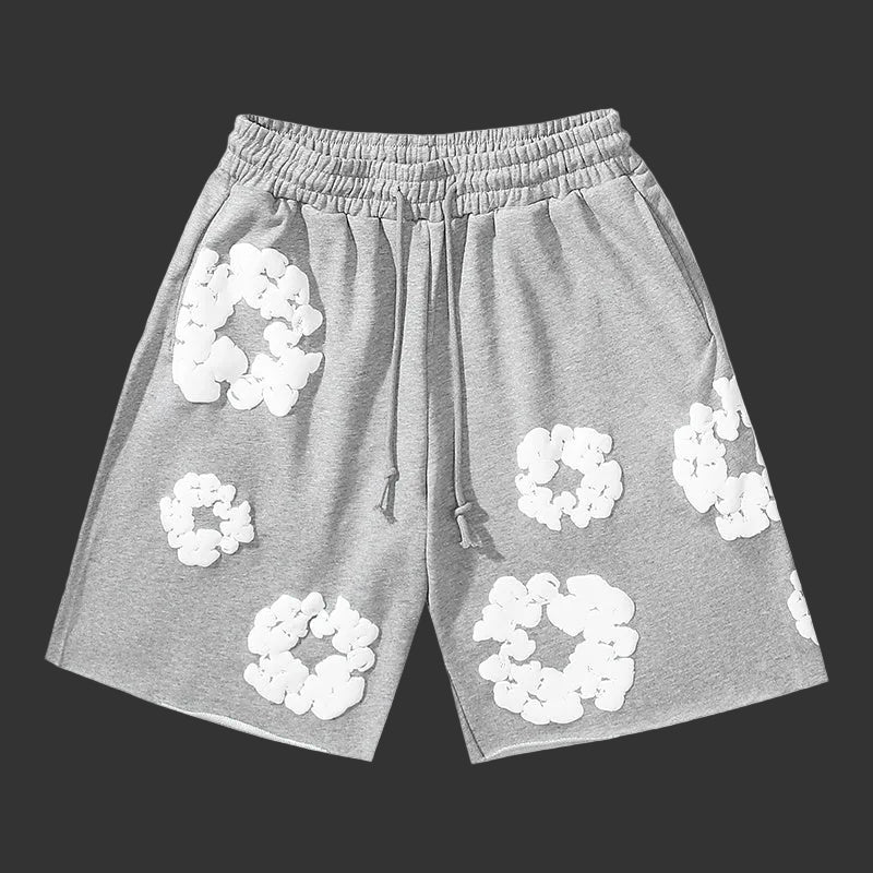 Denim Tears Cotton Wreath Sweat Shorts Grey