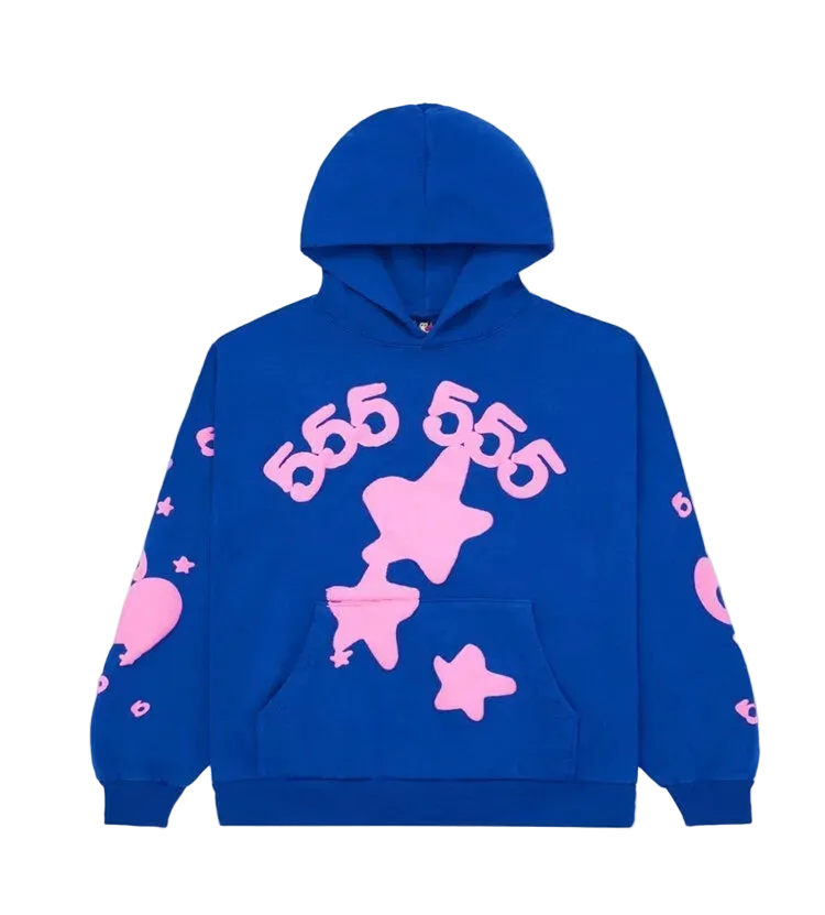 Sp5der Blue Beluga Hoodie
