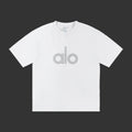 Alo Classic Large Logo White Tee