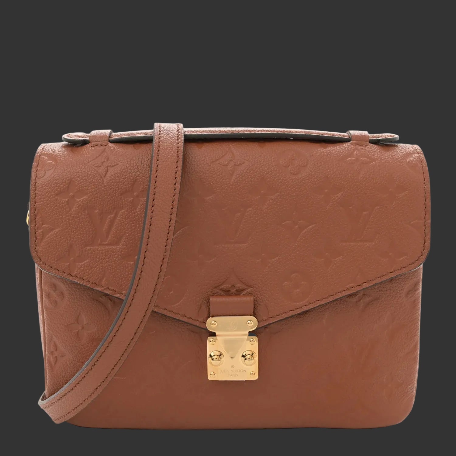 Louis Vuitton “Pochette Métis” – Embossed Lettering Leather