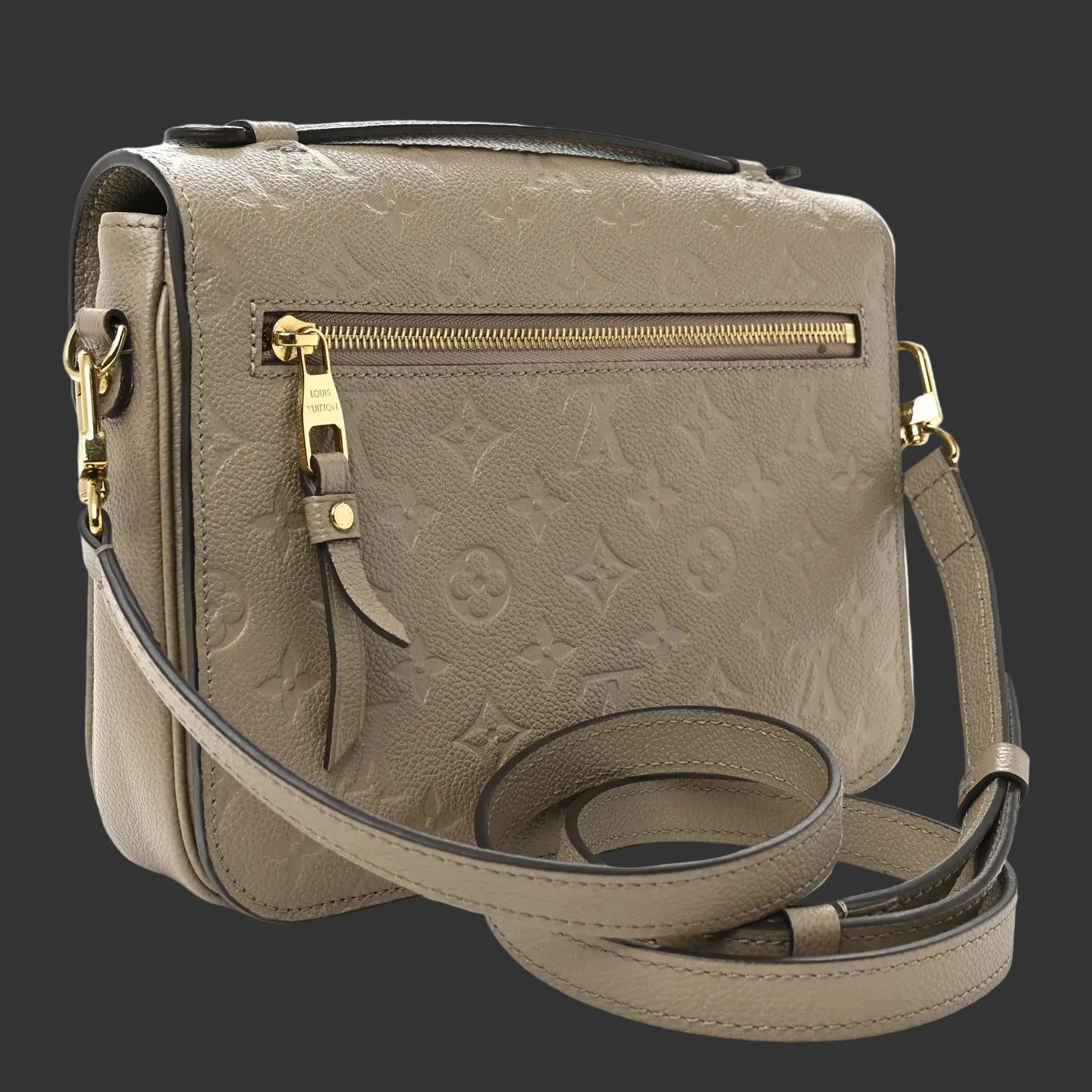 Louis Vuitton “Pochette Métis” – Embossed Lettering Leather