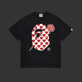 BAPE ROSE APE HEAD HEARTS TEE (black)