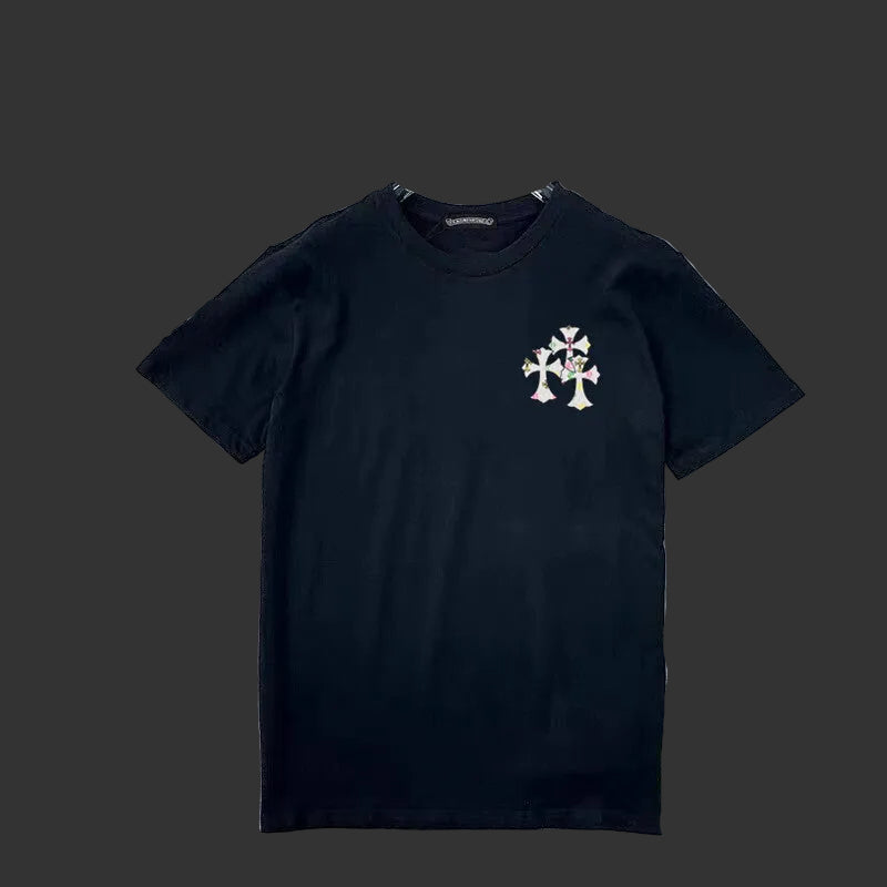 Chrome Hearts Rainbow / Multi Color Cross Pocket Tee