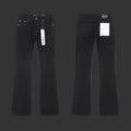 Purple Black with radiating starburst Flared Jeans
