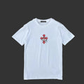 Chrome Hearts Red Dagger / Scroll Cross Pocket Tee (White)