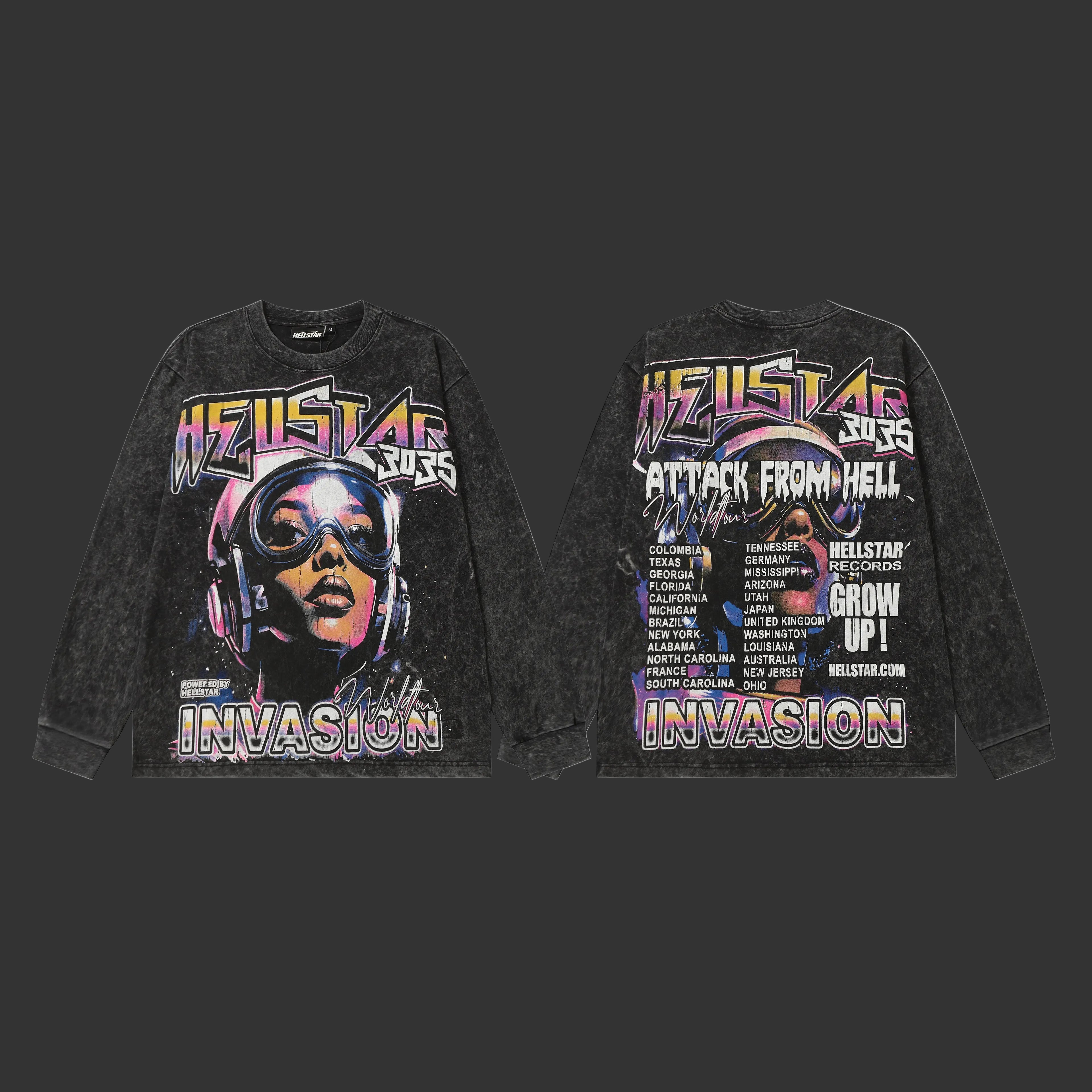 Hellstar Powered by Hellstar Invasion Longsleeve