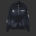 Hellstar Sports Flame Zip-Up Hoodie ‘Black’