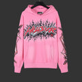 Hellstar Pink Flame Graphic Hoodie