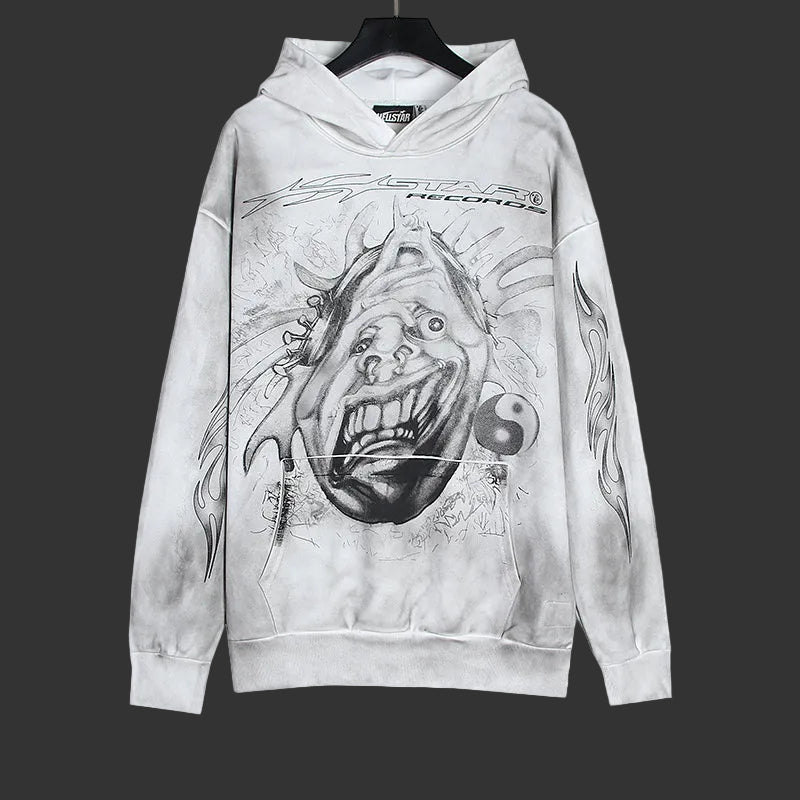 Hellstar HStar Records Hoodie ‘White’