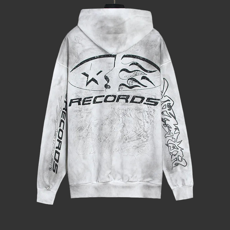 Hellstar HStar Records Hoodie ‘White’