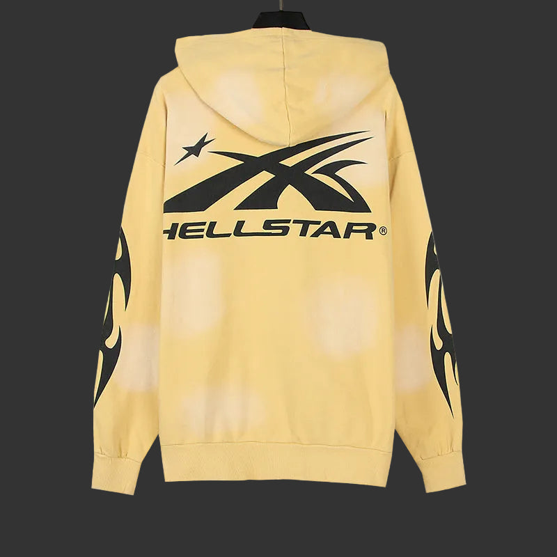 Hellstar Sun Zip-Up Hoodie ‘Yellow’
