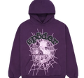 Sp5der Purple Web Hoodie