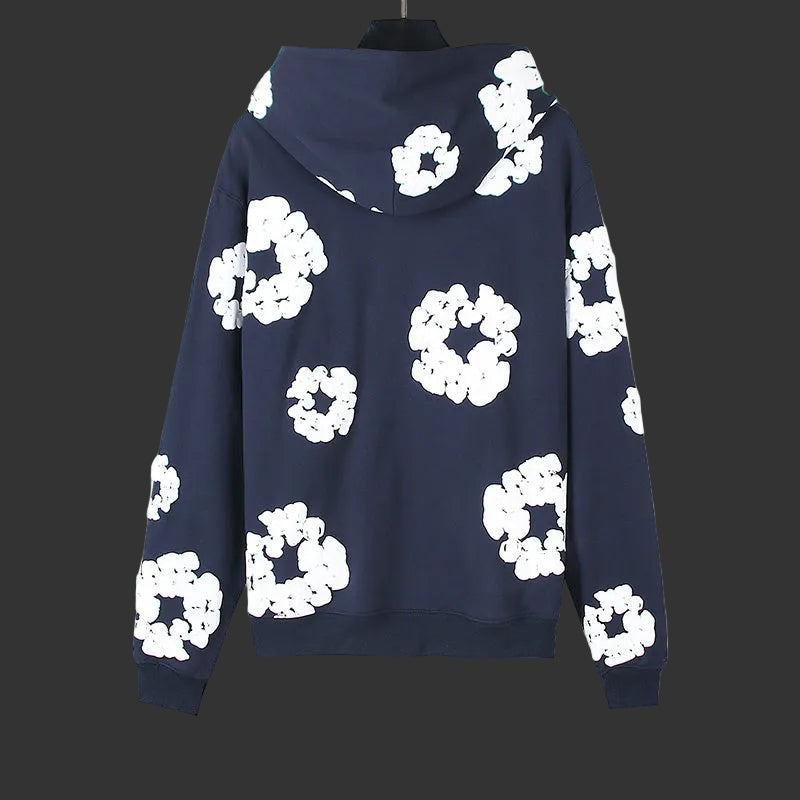 Denim Tears Cotton Wreath Pullover Navy Blue