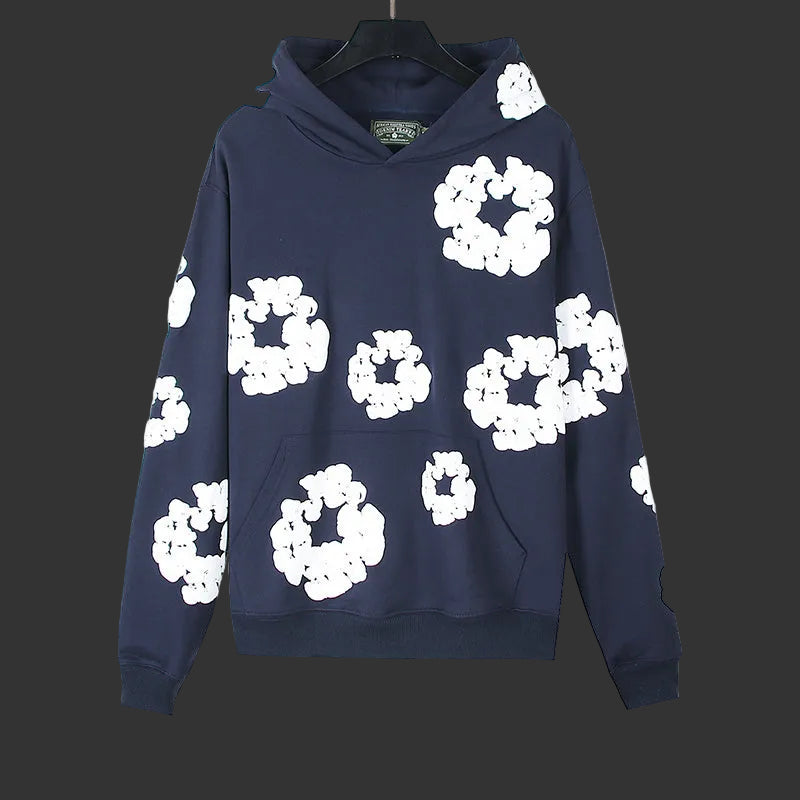 Denim Tears Cotton Wreath Pullover Navy Blue