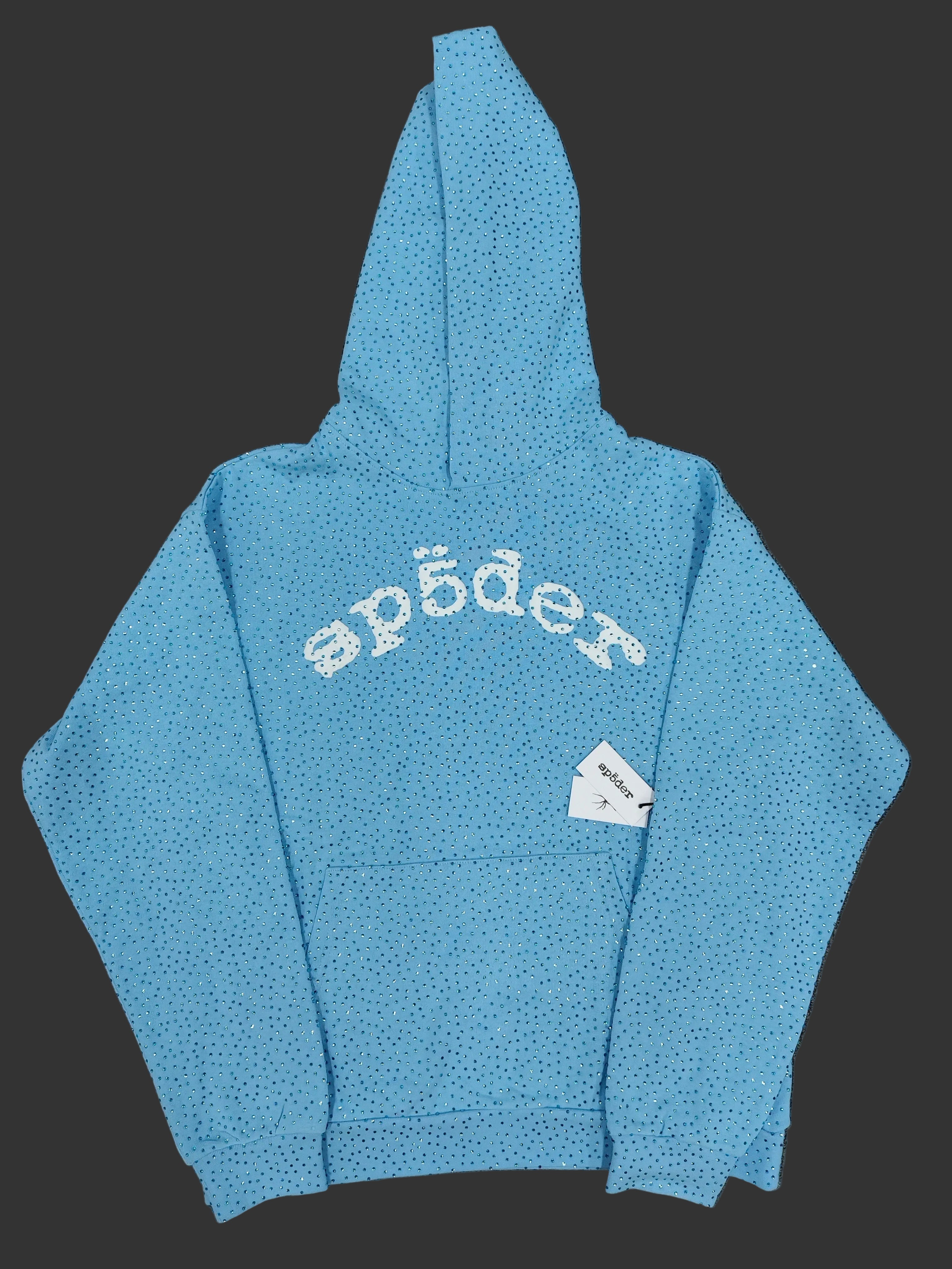 Sp5der Sky Blue VVS Hoodie